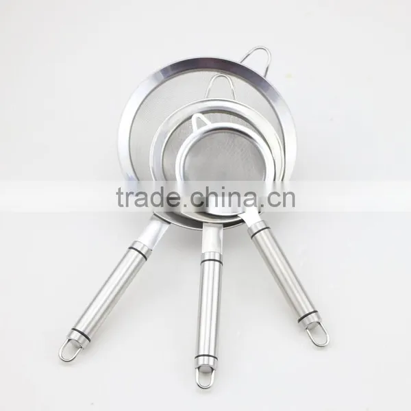 Stainless Steel Kitchen Utensils Cooking Tool Wire Mesh Skimmer Set photo-3