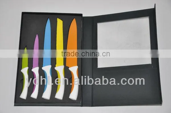 Stainless Steel Non-stick Coating Color Knife Set photo-2