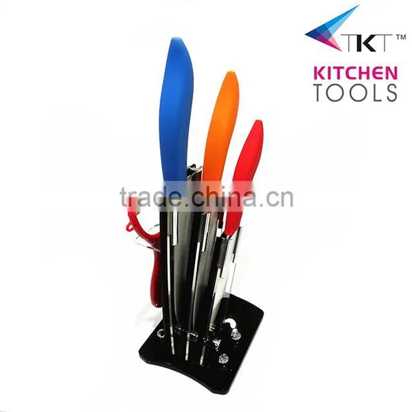 High Quality 4pcs Ceramic Knives Set With Stand photo-2