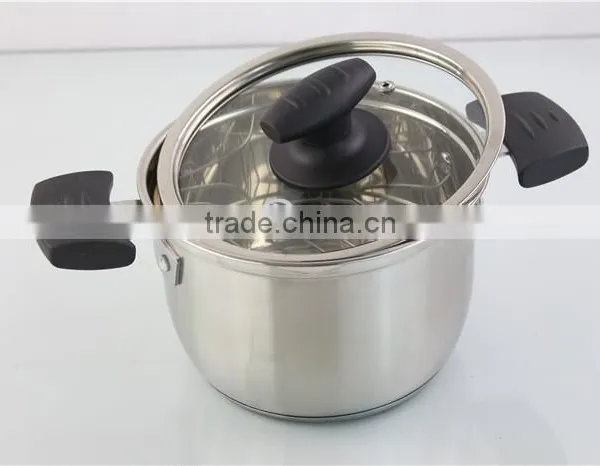 Hot Selling Tall Metal Stainless Steel Soup Pan Sause Pot photo-3