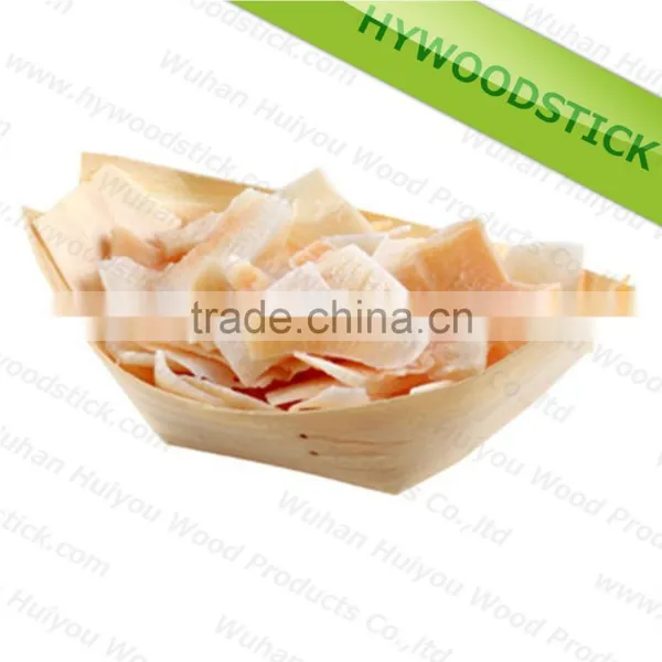 Natural Disposable All Size Food Box Decorate Boat Sushi Boat Pine Boat photo-5