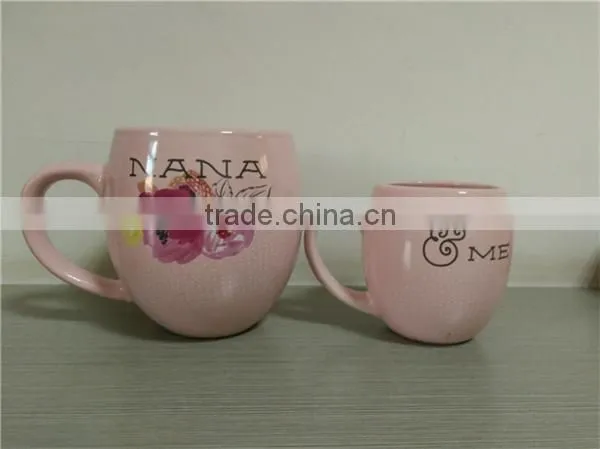 Simple Design Customized Logo Ceramic Coffee Mug With C-handle photo-2