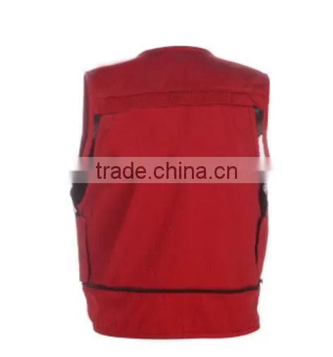 High Quality Breathable Custom Multi Pocket Fishing Vest Wholesale From China photo-2