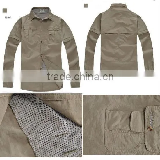 Men Casual Military Outdoor Tactical Sports Quick Dry Fishing Shirts
