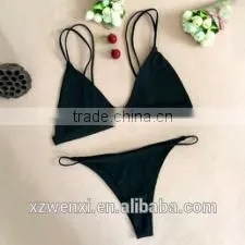 2016 New Style 4 Pure Color Fashion Sexy Girl Bikini Set photo-6