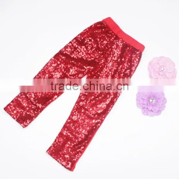 Factory Wholesale Icing Pants Adorable Baby Black Long Pants Toddler Infant Girls Sequin Pants photo-5