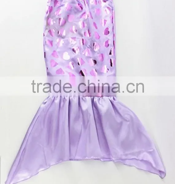 Summer Time Mermaid Costume Paillette Shining Design for Baby Girl Swimsuit Wholesale photo-2