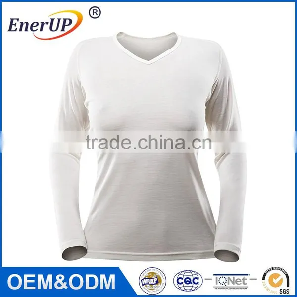 Gym Apparel Thermal Wicking Sport Wear Antibacterial Running Fitness Dri Fit Long Sleeve Shirts Wholesale photo-3