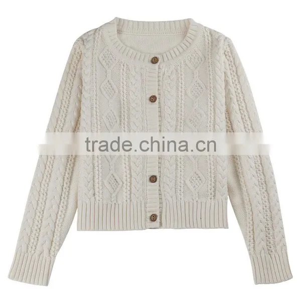 S60705B 2017 New Casual Style Girls Cardigans Sweaters O-Neck Long Sleeve Girls Cardigan Sweater photo-3