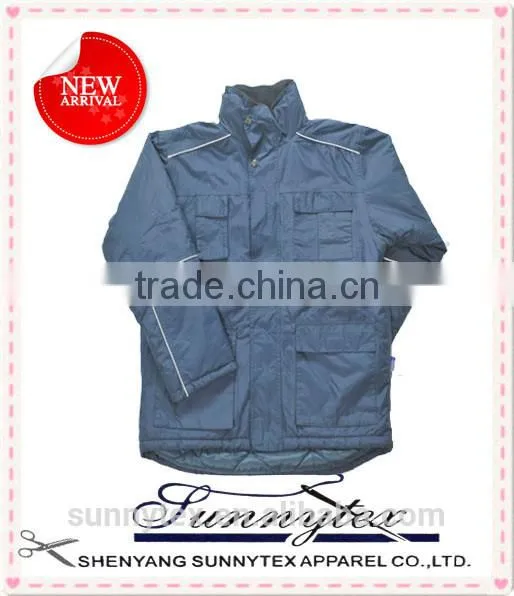 Workwear Rainproof Reflective Piping Men Winter Jackets photo-3