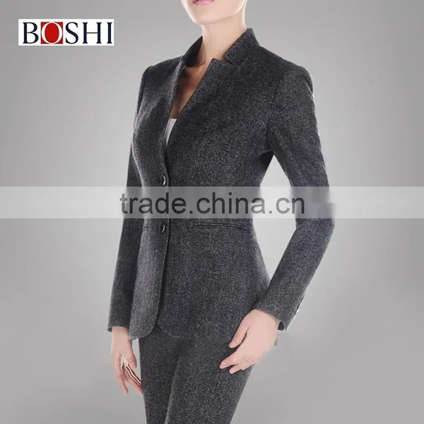 High Quality Collar Business Suits For Women Wool photo-3