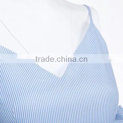 Summer New Women's New V Collar Sleeveless Strapless Dress High-waist Fashion Top photo-3