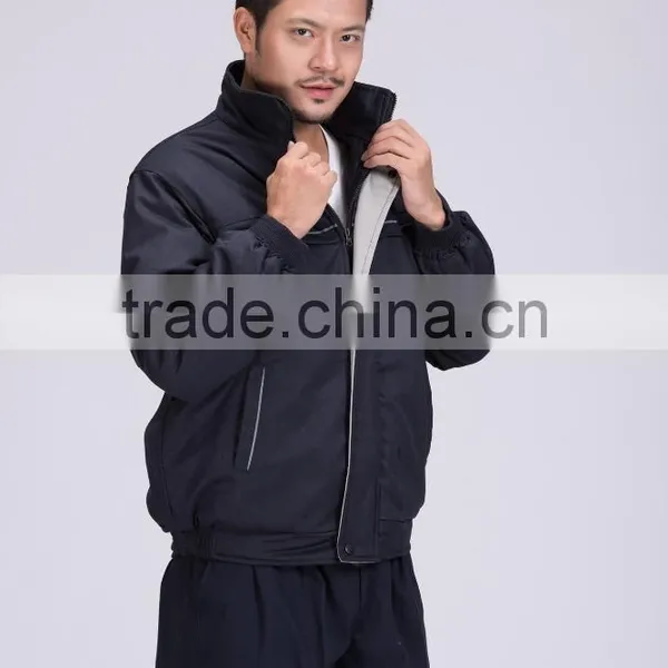 Industrial Hi-vis Workers Safety Clothing With Reflect Light Winter Cotton Coat photo-5