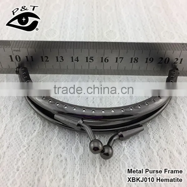 11CM Half Round Shape Bronze Color With Holes Metal Purse Frames for Handbags photo-5