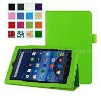 Slim PU Leather Folding Cover For Fire Tablet