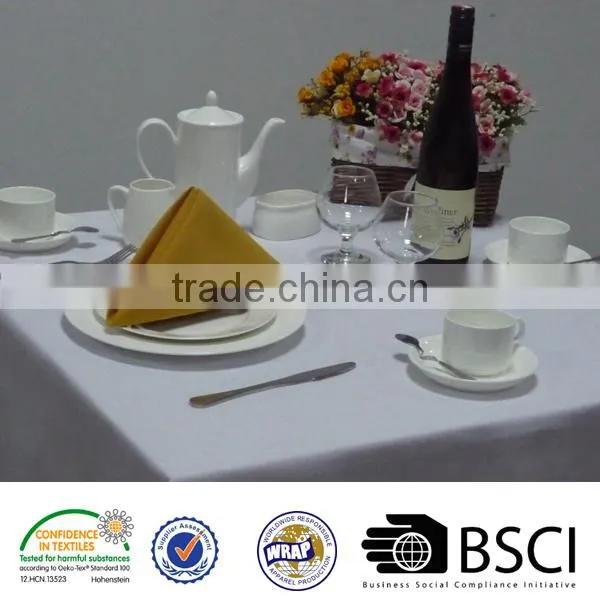 100%MJS Spun Polyester Tablecloth Spun Polyester Restaurant Table Linens and 100% Spun Polyester Napkins photo-3