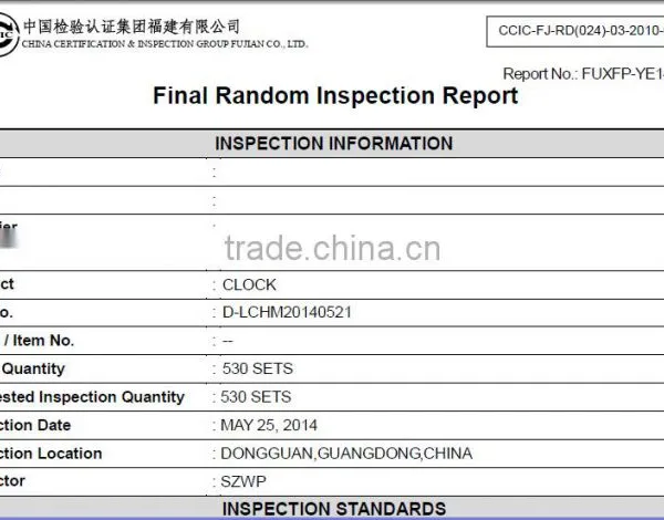 Quality Inspection Service of Clock photo-3