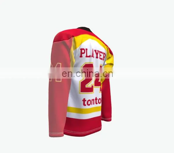 100% Polyester Reversible Custom Ice Hockey Uniform photo-6