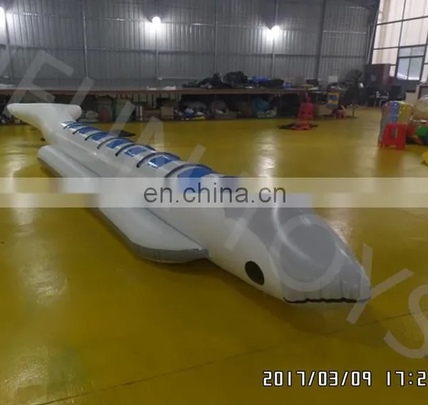8 Person Ride Floating Dolphin Inflatable Water Ski Banana Towable Boat photo-3