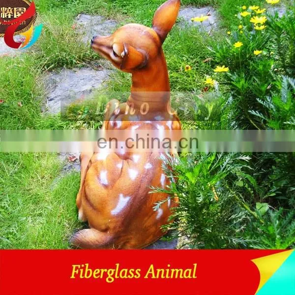 Artificial Fiberglass Outdoor Playground Giraffe Statue photo-6