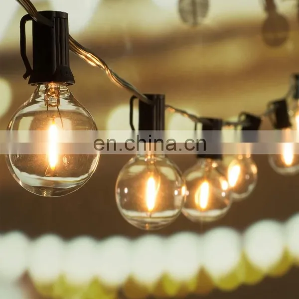 String Lights Outdoor LED G40 String Lights With Edison Filament Bulbs for Party Holiday Decoration photo-5