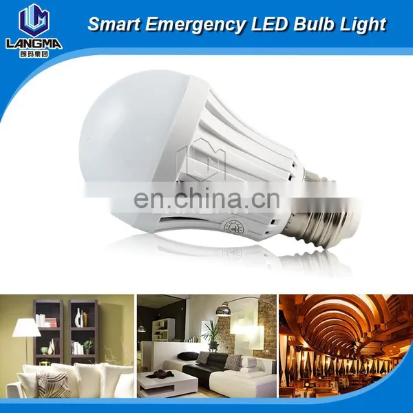 Warm White+cold White 7w E27 5-6hours Emergency Time Led Light Emergency Lamp photo-2