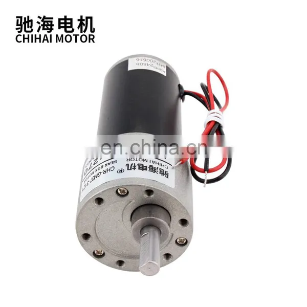 ChiHai Motor CHR-GM37-31ZY DC12V 24V High Torque High Speed Metal Tubular Gearbox Mini dc Gear Eccentric Geared Motor for DIY photo-4