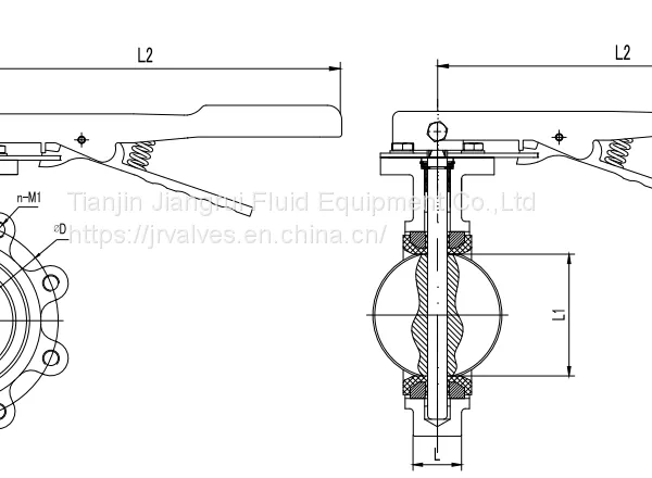 Lug Type PTFE Lined Wafer Manual Butterfly Valve photo-5
