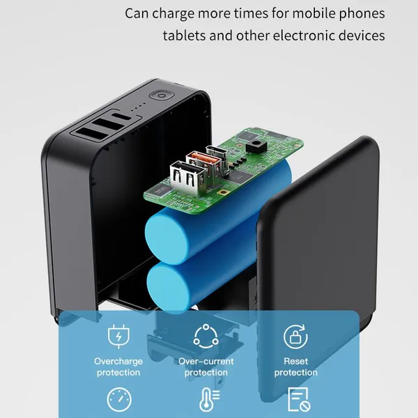 Innisfox 9600mAh Quick Wall Charger 3.0 High Capacity 9600Mah Power Bank With AC Charger and Foldable Plug photo-4