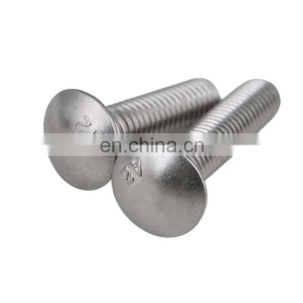 Round Head Bolts M16x45 ISO 8677 or DIN 603, Carriage Bolt, Round Head Square Neck Bolt photo-2
