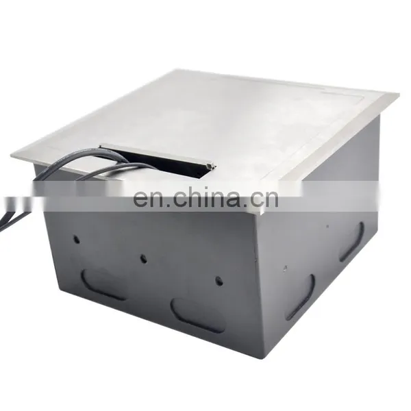 Stainless Steel Vga Audio Rj45 Data Universal Media Power Floor Box photo-2