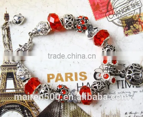 European Bead Bracelet, Alloy Bead Charm Fashion Bracelet photo-2