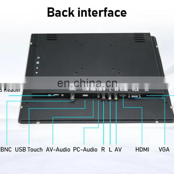 Industrial Waterproof True Flat Capacitive Touch Screen Monitor Metal Case Computer POS Display 15inch photo-4
