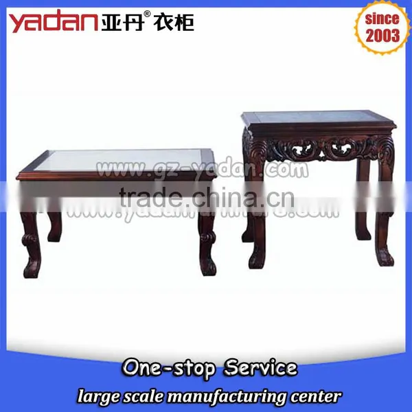 Square Wood Tea Table Furniture, Unique Coffee Tables Set Made in China photo-2