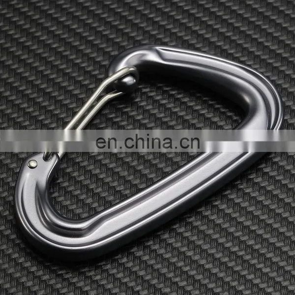 JRSGS Customized 22KN Carabiner Outdoor Activity Hooks Hammock Carabiner Clip Aluminum Wire Gate Snap Hook S7102S photo-5