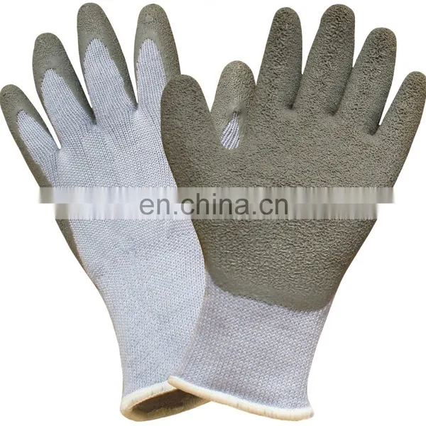 13 Gauge Red Polyester Latex Rough Coated Work Gloves photo-3