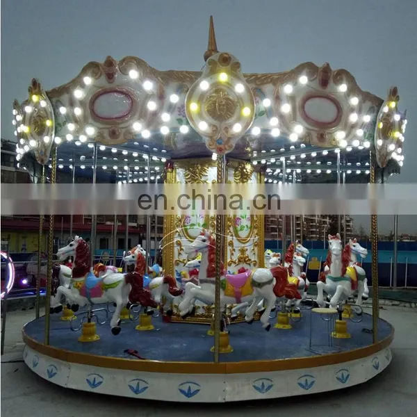 Merry go Round Amusement Park Musical Carousel Rides Carousel Rides Round Abouts for Child photo-3