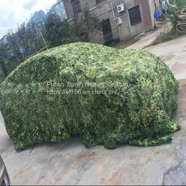 Wholesale high quality 70g Aerial photo camouflage net shade plastic Car Drop Hunting Cover For Military Photography Camp