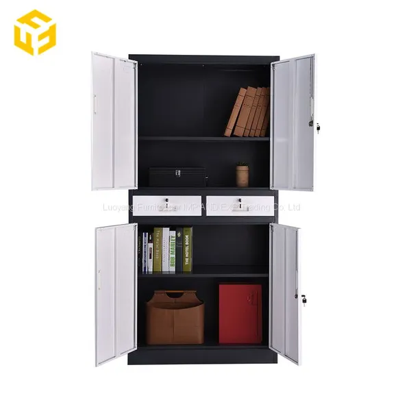 Furnitopper Lockable Office Cabinet Steel File Cabinet With 2 Drawers photo-4