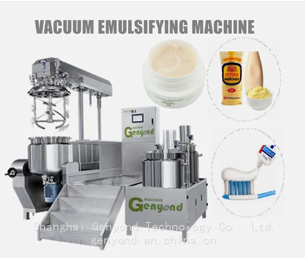 Vacuum Mixer Emulsifier Cosmetic Cream/Lotion/Ointment Maker Gel Wax Paste Making Mixing Machine