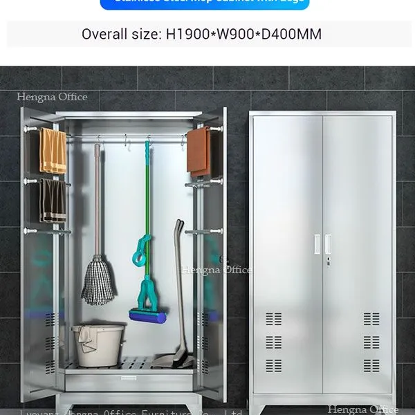 Modern White Versatile Utility Cabinet With Towel Bar and Ventilated Design for Industrial Facilities and Maintenance Rooms