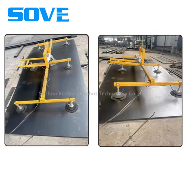 SOVE Electric Vacuum Lifting Machine With Stainless Steel and Iron Plate Pneumatic Lifting Gear Suction Cup photo-3