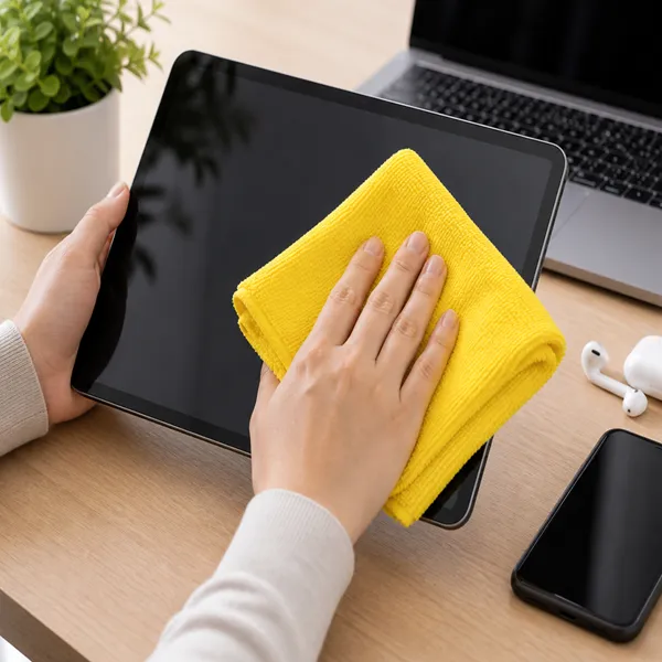 Микроволоконная салфетка для чистки экранов iPad, планшетов и ноутбуков, без ворсов