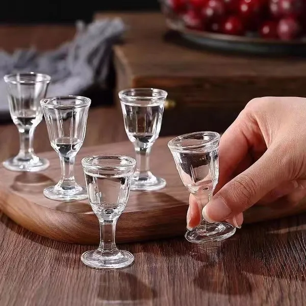HOMTE Chinese Mini Shot Goblets Wholesale Glassware Supplier High Quality in Stock Wine Glass Cup