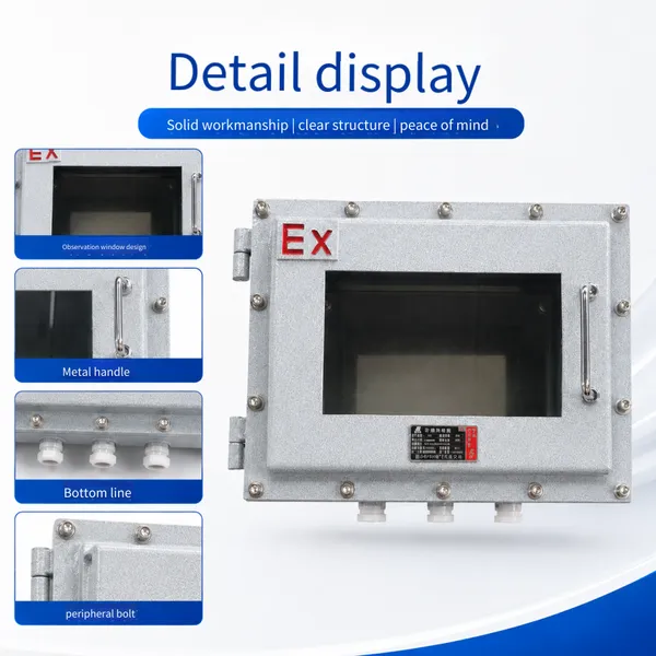 Explosion-proof Observation Window Distribution Box, Industrial Explosion-proof Control Box, Explosion-proof Electrical Box With Window, Non-standard Customization