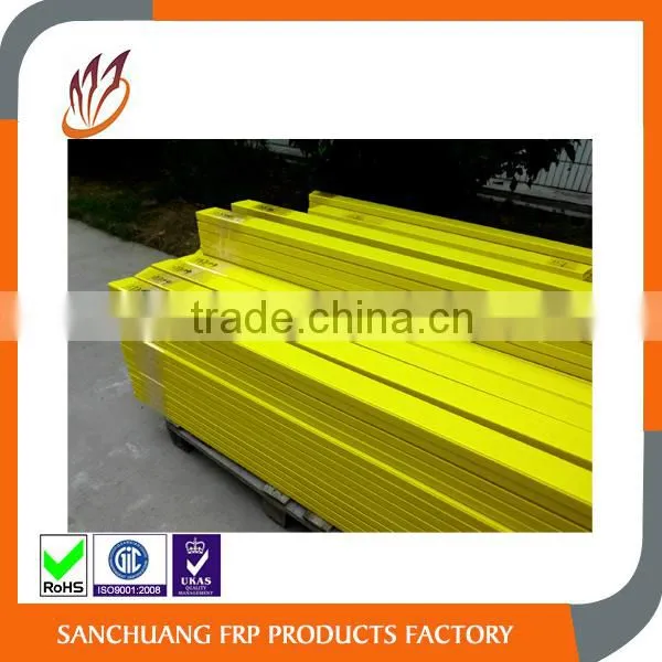 Yellow Fierglass Pultrusion Ladder Profiles Fiberglass C Channel U Channel photo-4