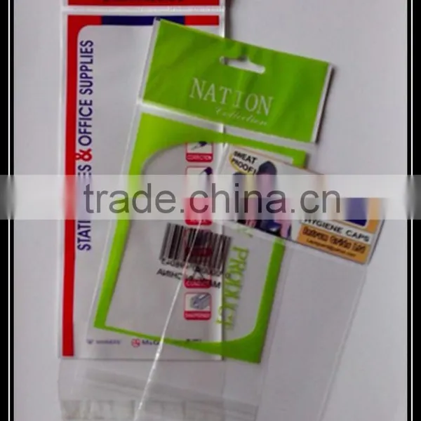 Wholesale Clear and High Quality Opp Plastic Bags With Header