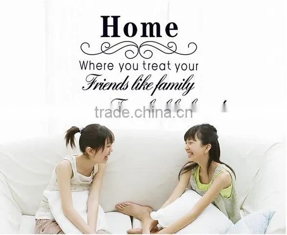2016 Wallpaper Decor Words Home Decorate PVC Wall Sticker Wholesale photo-2
