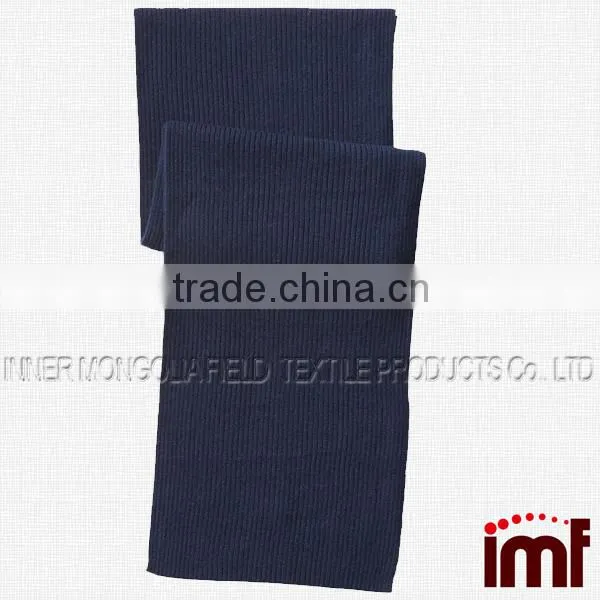 Men's 100% Cashmere Scarf,Cashmere Ribbed Knit Scarf photo-2