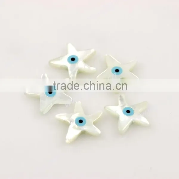 Nature White Sea Star Shape With Eyes Mother of Pearl MOP Shell Gems Sale From JL Gems Jewelry photo-5
